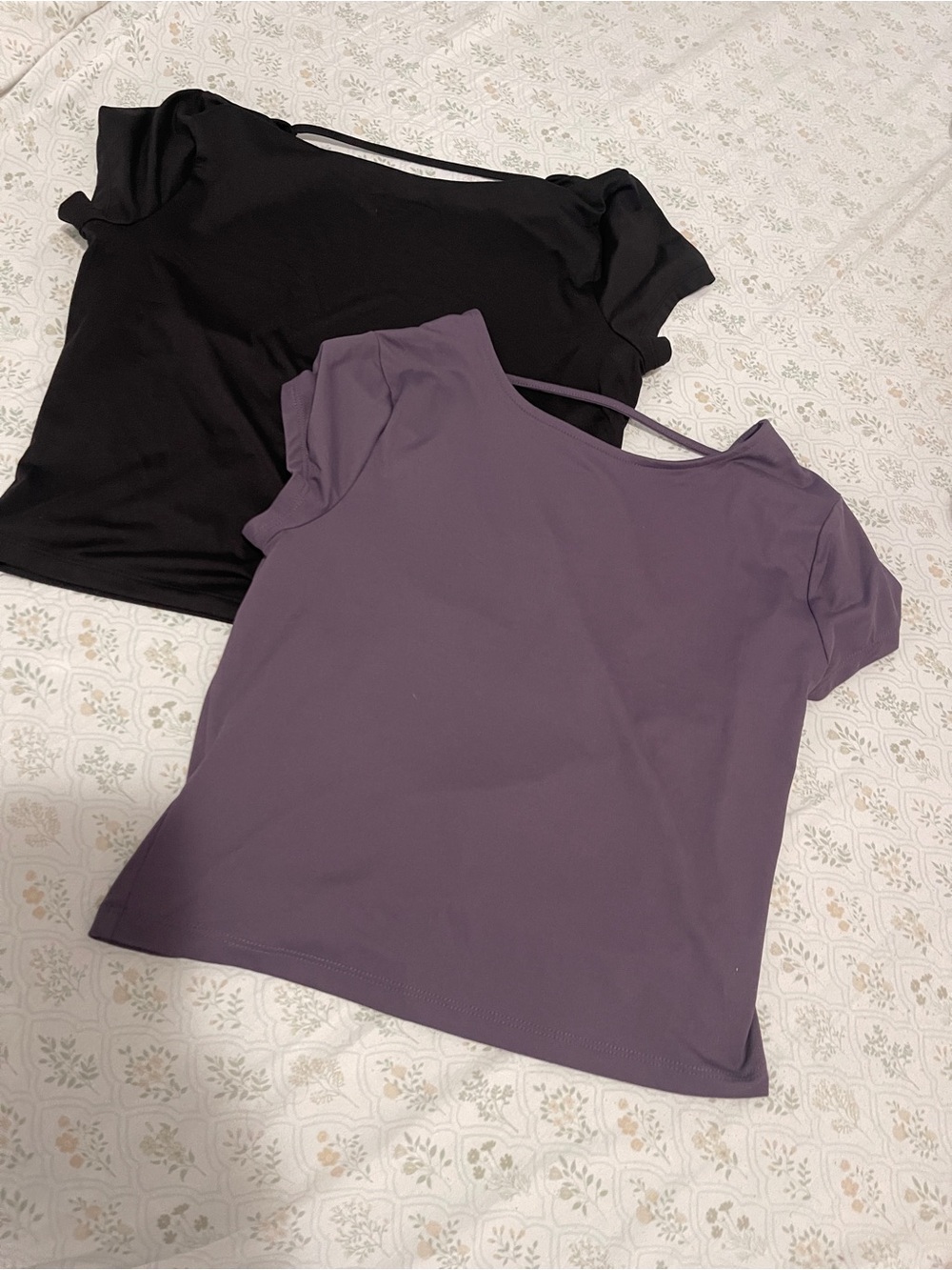No Boundaries Bundle Women’s Short Sleeve Top — Purple and Black